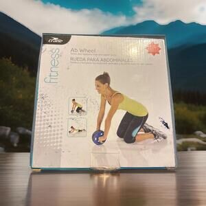 Crane Fitness Ab Toning Wheel, blue & black, exercise chart included, New in box